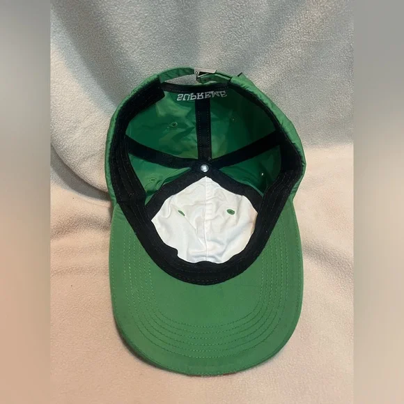Supreme Nylon Visor Label 6-Panel Adjustable Hat - Green - One Size 💚♥️ - Picture 7 of 7